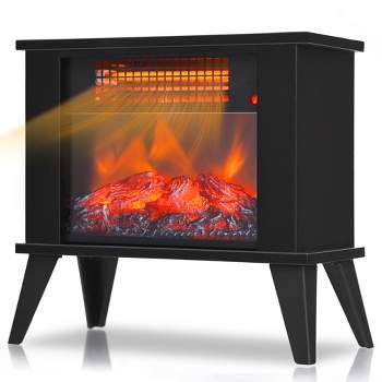 Costway 14" Portable Electric Fireplace Heater Mini Freestanding Infrared Stove