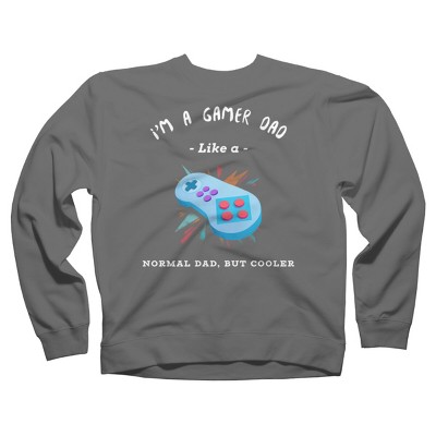 Adult Design By Humans Gamer Dad Like A Normal Dad, But Cooler By KaiHamilton Sweatshirt