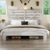 KTMBDW Full /Queen/King Bed Frame with Headboard and Footboard, with Under Bed Storage, All-Metal Support System, No Box Spring Needed, Easy Assembly - 2 of 4