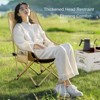 UBSSO Adjustable Backrest Camping Chairs,Portable Foldable Outdoor Chairs with 3-Position Adjustable Backrest, for Camping, Fishing,Picnics,Khaki - 4 of 4