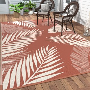 Abynow Geometric Waterproof Outdoor Area Rug - 1 of 4