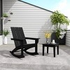 WestinTrends Modern Adirondack Outdoor Rocking Chair with Side Table Set - 2 of 4