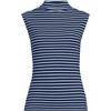 Lands' End Women's Cap Sleeve Drapey Rib Fitted Funnel Neck Tank - 3 of 4