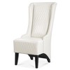 CAVINAS Luxury High Back Velvet Accent Chair,Plush Padded Living Room Chair with Wooden Legs,Modern Comfy Sitting Chair for Bedroom,Office - 2 of 4