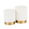 Sapphtopaz Modern Nesting Ottoman with Storage Upholstered Versatile Storage Ottoman Vanity Stool for Living Room,Bedroom - 3 of 4