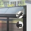 VisioGear Canopies and Gazebos, Patio Grill Canopy with with Detachable Windows, Gazebo Sun Room with 2 Doors, Brown, 191.16"*139.8"*100.32" - 3 of 4
