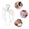 Unique Bargains Faux Pearls Bow Handbag Charms Keychains 1 Pc - 3 of 4