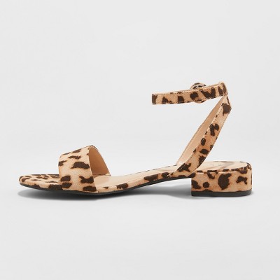 leopard print sandals target