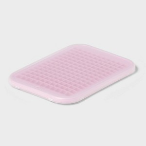 Silicone Crushed Ice Tray with Lid Pink - Room Essentials™ - 1 of 3