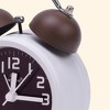 REGALWOVEN Battery Powered Metal Silent Non-Ticking Compact Size Alarm Clock 3.3"L x 2.2"W x 5.1"H 1 Pc - 3 of 4