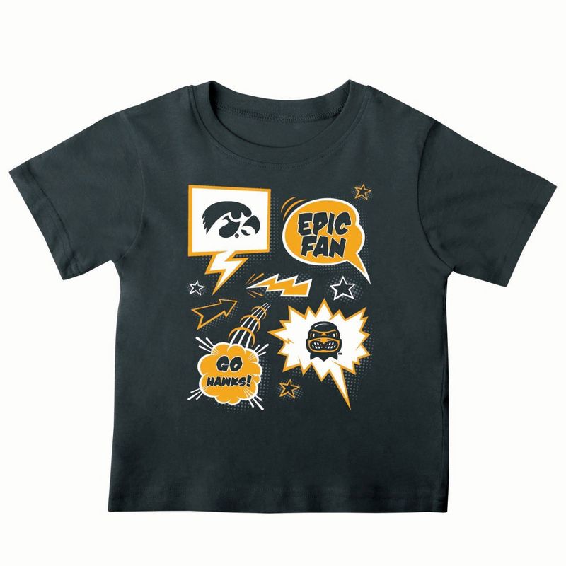 NCAA Iowa Hawkeyes Toddler Boys&#39; 2pk T-Shirt, 2 of 4