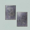 Botanical Wall Art Set 16.5" Framed Foliage Prints with Gold Accents – 2 Pieces by Melrose - 2 of 3