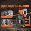 VEVOR Magnetic Drill, 1450W Motor 1.6 in Boring Diameter, 2810 lbf Portable Electric Mag Drill Press, with 11 Coring Bits, 850 RPM Speed,  Orange - 3 of 4