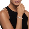 Ross-Simons 0.15 ct. t.w. Diamond Bow Bangle Bracelet in Sterling Silver - 2 of 4