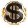 HalloweenCostumes.com  Women  Gold Dollar Sign Purse, Black/Brown - image 2 of 4