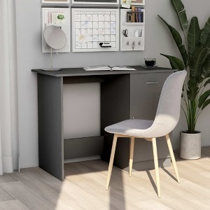 Desk Gray 39.4"x19.7"x29.9" Engineered Wood - 1 of 4