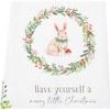 Ganz 27.5 Inch Critter Tea Towel Christmas , Animal Wreath Berries (1PC) - 3 of 3