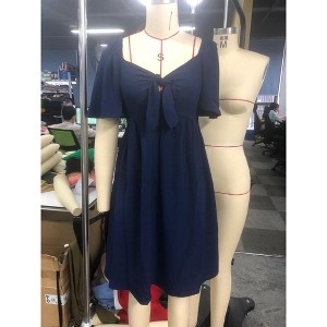 Wrap Midi Dresses A-Line Flare Casual Short Dresses - 1 of 1