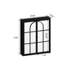 NicBex Bathroom Wall Mount Storage Cabinet Mirror Medicine Cabinet with 2 Doors & 3 Triple Tier Storage - 3 of 4