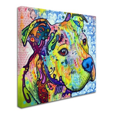 "Thoughtful Pitbull III" Outdoor Canvas