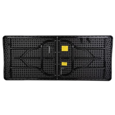 Black 6-Foot Folding Camping and Utility Table