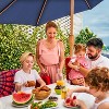 Sunnydaze 8.5 ft Outdoor Patio Umbrella with Tilt, Crank and Vent - Faux Woodgrain Finish - 2 of 4