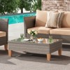 NAYSAYE Patio Chaise Lounges 5 Piece Set with Cushions and Glass Table for Outdoor Spaces

, Dark Gray, 32.1"*27.6"*27.6" - 3 of 4