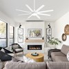Airsurfer 65" Large Indoor Modern Ceiling Fan with Led Lights and Remote - 2 of 4