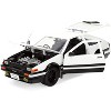 Toyota Trueno (AE86) RHD White and Black with Graphics and Figure "Initial D" (1998-2021) TV Series 1/24 Diecast Model by Jada - 3 of 4