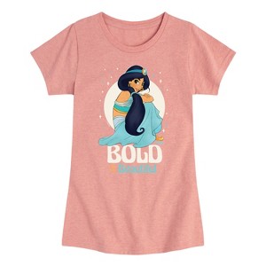 Girls' - Disney Princess - Jasmine Bold and Beautiful Fitted Short Sleeve Graphic T-Shirt - 1 of 3