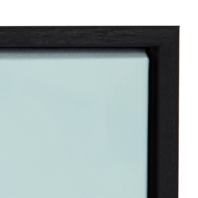 18" x 24" Black Framed Fashion Girl Canvas Art