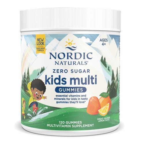 Nordic Naturals Zero Sugar Kids Multi Gummies, 120 Count - image 1 of 4