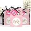 Big Dot of Happiness Chic 80th Birthday - Pink, Black and Gold - Party Favor Boxes - Set of 12 - 3 of 4