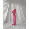 Mocamel Women's Solid color Zip-up Hooded Gown and Trousers Suit, Fall Casual Sporty - 3 of 4