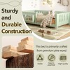 Okak Twin/Full Size Platform Beds with Storage Bookshelf & Guardrails,Solid Wood Bed Frame for Kids,Teens,No Spring Box Needed - 4 of 4