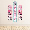 Big Dot of Happiness Pawty Like a Puppy Girl - Hanging Vertical Paper Door Banners - Pink Dog Baby Shower Birthday Party Wall Kit - Indoor Door Decor - 3 of 4