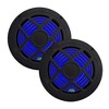 ATG Marine Audio Bundle Gauge Mount Radio with Bluetooth and 6.5" Black Marine RGB LED Speakers - 3 of 4