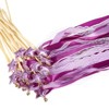 Unique Bargains Bell Ornament Wedding Party Lace Streamer Fairy Wands 24 Pcs - 4 of 4