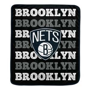 NBA Brooklyn Nets Repeat Refresh Ultra Soft Blanket - 1 of 1