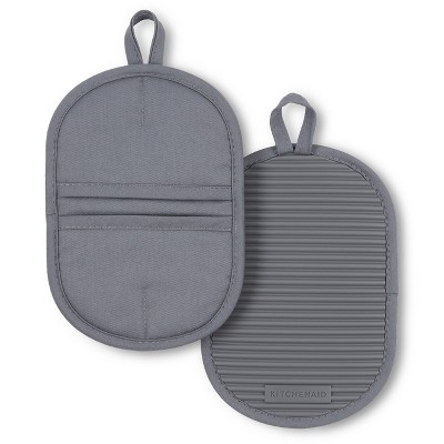 Ribbed Soft Silicone Oven Mitt Set 2-pack : Target