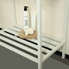 DOMETOUR LOFI 24'' Freestanding Bathroom Iron Shelves without Basin, White - 4 of 4
