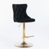 CAVINAS Velvet Swivel Bar Stools Set of 2,Counter Stools with Adjusatble Seat Height and Tufted Back,Kitchen Chair for Kitchen Island - 4 of 4