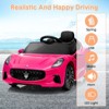12V Ride On Car, Licensed Maserati Kids Electric Car with Remote Control, Battery Powered Vehicles - 4 of 4