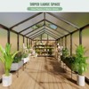 Whizmax Greenhouse for Outdoors, Polycarbonate Greenhouse with Roof Vent, Sliding Lockable Door, Aluminum Large Walk-in Greenhouse for Outside Garden - 3 of 4