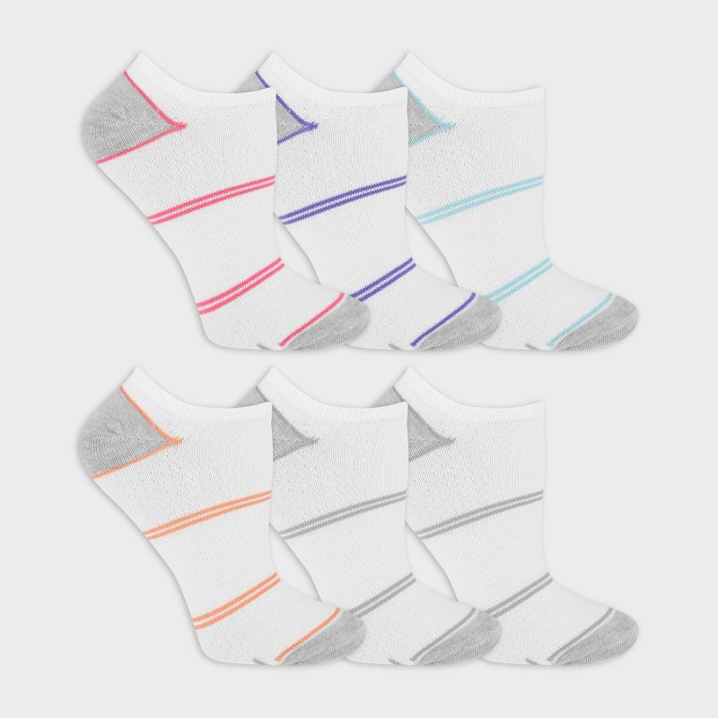 Fruit of the Loom Women's Breathable  Lightweight 6pk No Show Athletic Socks - 4-10, 3 of 7