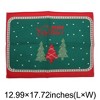Unique Bargains Christmas Place Mats Linen Red Yellow 13"x17.7" 2 Pcs - 3 of 4