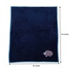 Bacati - Woodlands Navy with Grey Border Hedgehog Embroidered Baby Plush Blanket - 3 of 4