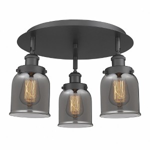 Bell - 3 Light Flush Mount In Art Deco Style-9.25 Inches Tall and 16.75 Inches Wide - 1 of 1