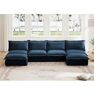 NicBex Couches for Living Room Single Deep Seat Sofa Couch Fabric Slip-covered Armchair with 1 Big Back Cushion and 2 Big Toss Pillows - 1 of 4