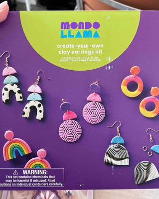 Polymer Clay Earring Making Kit Make 10 PAIRS DIY Earring Kit